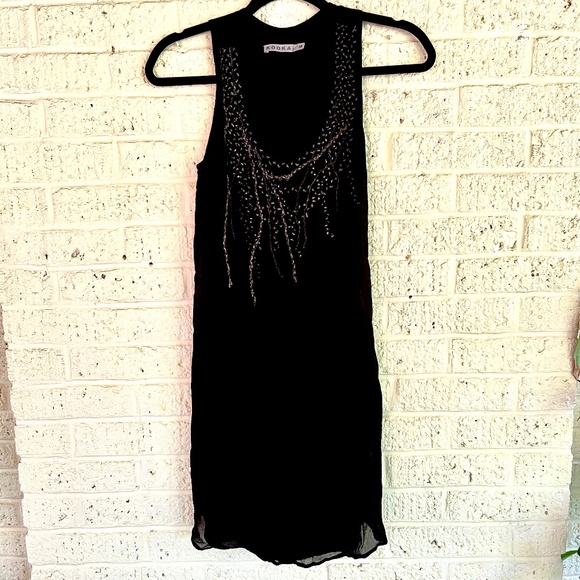 Kookai Black Embroidered Dress - Picture 2 of 7